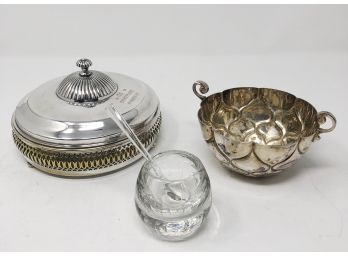 Silverplate & Glass Serving Pieces