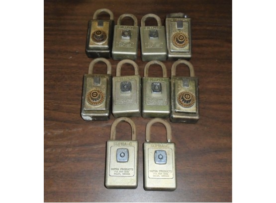 Lot Of Ten Supra-C Lock Boxes