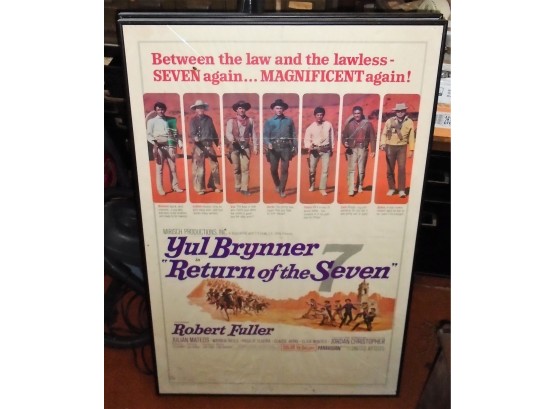 1966 Framed Movie Poster 'Return Of The Seven'