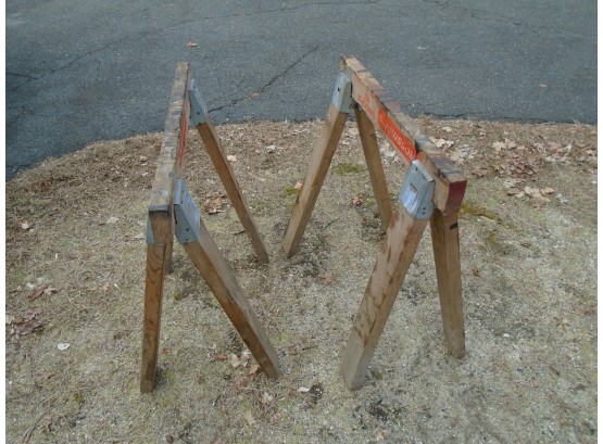 Pair Of Old Saw Horses