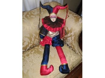 Rare Numbered Composite Jester Musical Doll