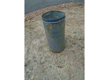 Vintage Steel Garbage Can From Friendly's