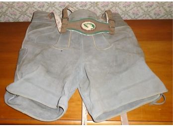 Vintage German Leather & Suede Lederhosen