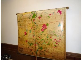 Hearne Brothers Official Polyconic Projection Map Of Springfield MA