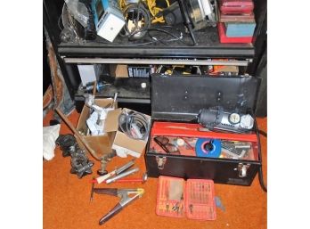 Huge Lot Of Tools In Tool Cabinet