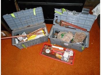Two Plumbers Tool Boxes
