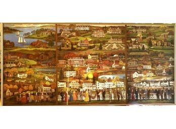 Wonderful Vintage Depiction The Story Of The Town Of Roslyn