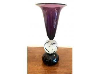 Signed Art Deco Amethyst Vase