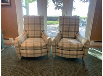 Pair Of John Hutton Design For Donghia Tall Back Chairs