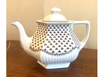 Adams Stoneware Teapot, Sharon Pattern