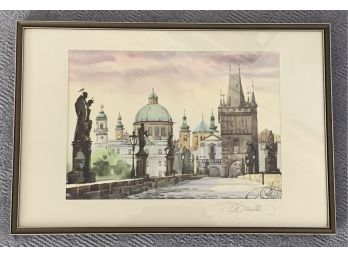 Custom Framed Print Depicting Prague