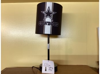 Black Dallas Cowboys Table Lamp With Shade (New With Tags)