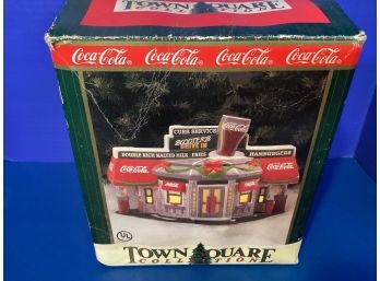 Vintage Coca Cola Town Square Collection - Scooter's Drive In (1996) (NIB)