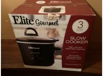 Elite Gourmet 3 Quart Slow Cooker