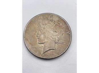1927 Peace Dollar, Silver Coin.