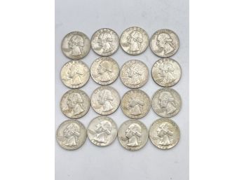1960', 16 Washington Head Quarters, Silver Coins. (WHQ4)