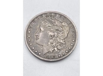 1883- S Morgan Dollar, Silver Coin.