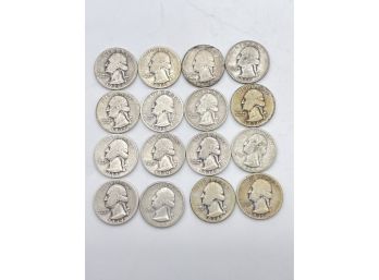 1930', 16 Washington Head Quarters, Silver Coins. (WHQ1)