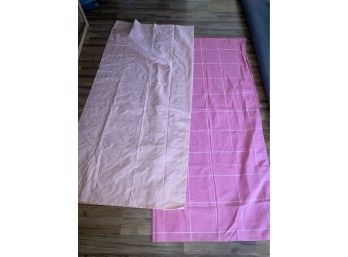 Shades Of Pink Vintage Cotton Shower Curtains