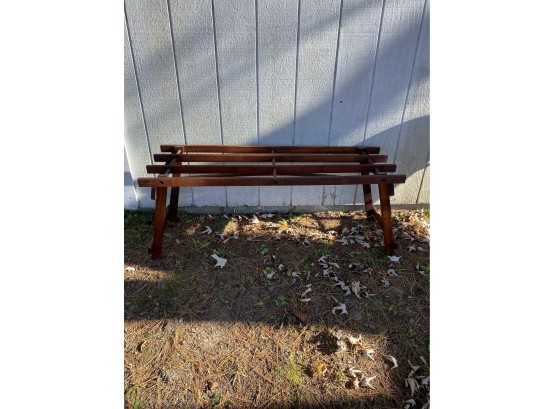 Beautiful Wood Collapsable Bench -47L-15D-19H