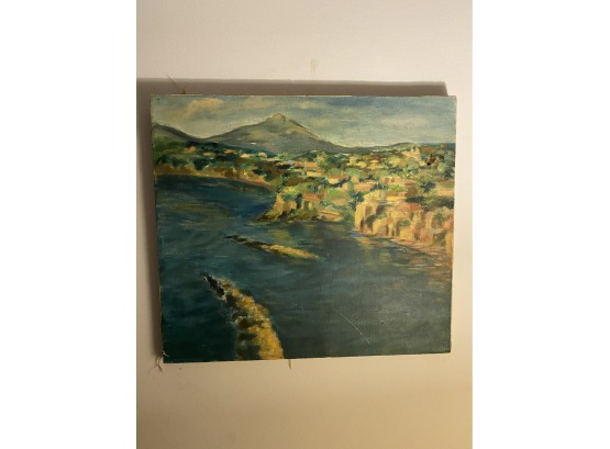 16x20 Paint On Canvas Seascape- Unsigned