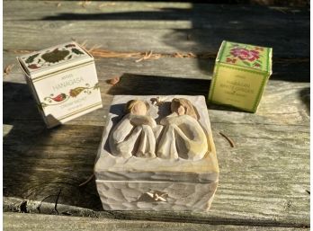 Willow Tree Friendship Box With Vintage Avon Soaps