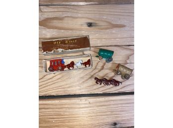 Mini-old Timer Stage Coaches And Horses-metal-one In Box