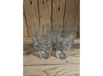 Set Of 5 PETEs WICKED ALE Cups