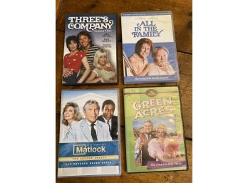 Green Acres, Threes Company, All In The Family,matlock Dvd