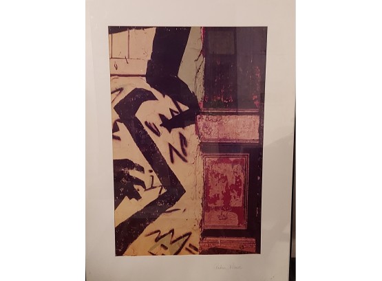 Andrea Wisser. Lithograph. MCM. Signed. Framed. 49 3/4'H. X 36'W