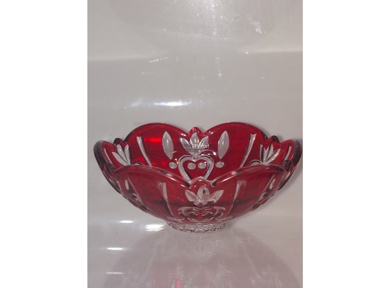 Queen Elizabeth Collection By Studio Silversmiths Fine Crystal Accent Bowl