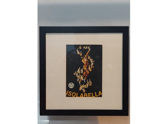 Isolabella-1910 By Leonetto Cappiello - 11' X 11' Black Framed Canvas Art Print