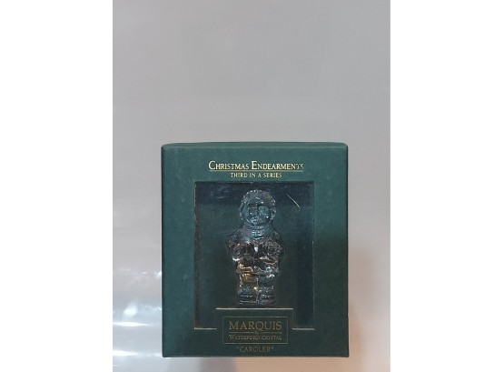 Marquis By Waterford Crystal 'caroler' Christmas Endearments Third In Series