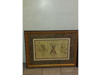 PAIR OF FRAMED BOTANICAL PRINTS Housed In Fine Victorian Walnut Frames With Gilt Liners.