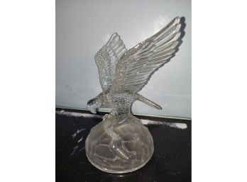 Crystal Eagle Paperweight Eagle In Flight Open Wings Glass Figurine Paper Weight