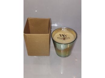Woodwick Crackling Candle Under The Willow Tree Mercury Glass