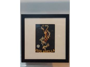 Isolabella-1910 By Leonetto Cappiello - 11' X 11' Black Framed Canvas Art Print