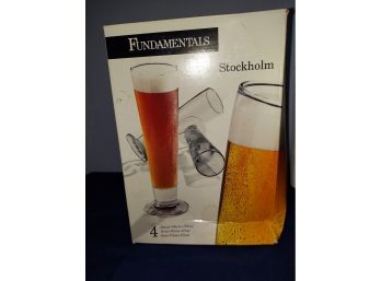 Fundamentals Stockholm Pilsner Beer Glasses Set Of 4