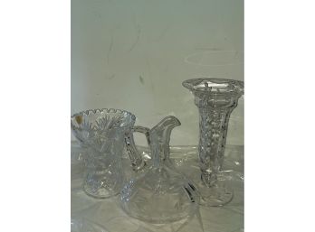 Trio Of Cut Glass Antiques