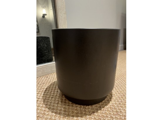 Modern Black Cylinder Pot