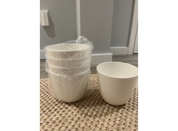 Set Of 5 Mkono Modern Pots (1 Of 4 Lots Available)