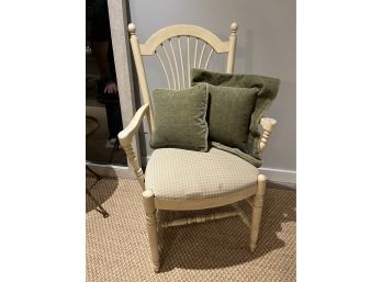 Lot Of 3 - Side Chair With 2 Mohair Pillows