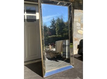 Oversized Glass Framed Mirror (As Is)