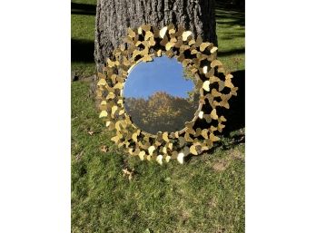 Gilded  Gold Butterfly Mirror (1 Of 2)