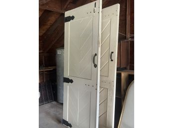 Pair Of Incredible Oversized Solid Wood Doors