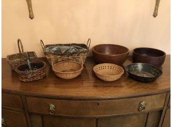 Collection Of Bowls & Baskets