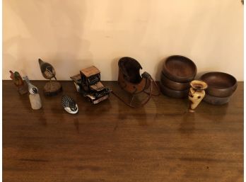 Lot Of Small, Mostly Wooden Items