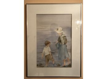 Framed Watercolor Signed E. Joy Cook