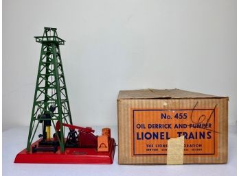 Lionel Postwar 455 Oil Derrick And Pumper - Original Box