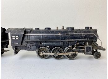 Lionel Postwar O-Gauge Steam Engine #1666 And 2046W-50 Whistle Tender